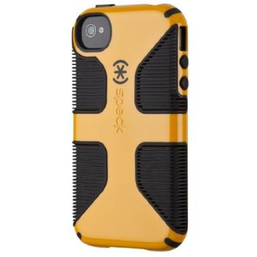Imagem de Speck Produtos Capa CandyShell Grip para iPhone 4/4S - 1 pacote - Estojo de transporte - Butternut Squash/Preto