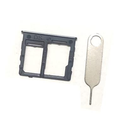 Imagem de Bandeja de cartão SIM e suporte de cartão SIM Micro SD Peça de reposição para Samsung Galaxy A32 5G A326 2021 Preto