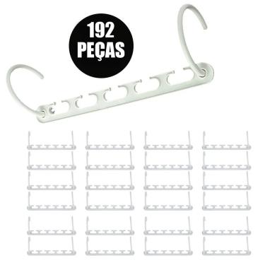 Imagem de Suporte Cabideiro Organizador 192 Peças Roupas