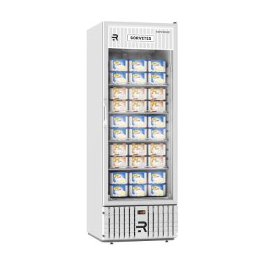 Imagem de Visa Cooler Sorvete Porta Vidro Ar Forçado -22ºc 570l Vcs570pvbb Branco-branco 220v