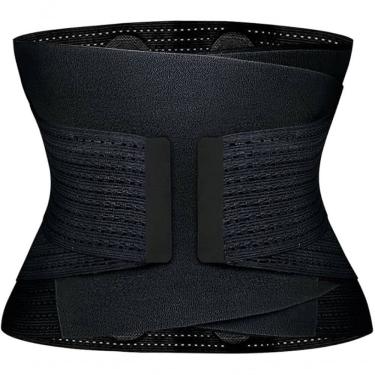 Imagem de Cinta Modeladora Abdominal Lombar Elástico Tamanho Único - Preto