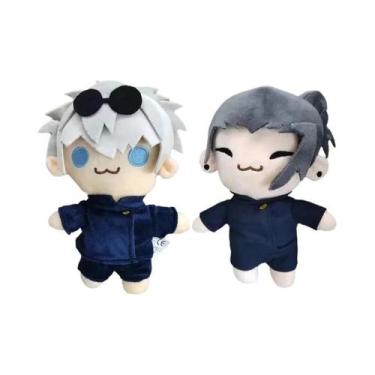 Imagem de Fantoche de Pelúcia Jujutsu Kaisen Gojo e Geto - 22cm - Macio e Encant