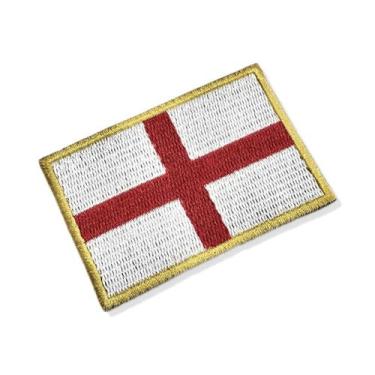 Imagem de BP0176-001 Bandeira Inglaterra Patch Bordado 7,5x5,0cm - BR44
