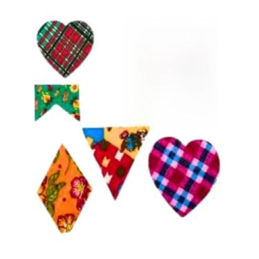 Imagem de Kit de Adesivos Remendo Decorativos para Festa Junina Julina Transforme Roupas em Traje Junino