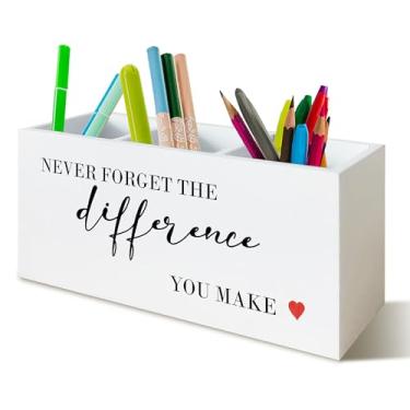 Imagem de UNCDLV Organizador de mesa, suporte de lápis para escritório, escola, dormitório e penteadeira, acessórios de mesa, suporte de pincel de maquiagem 846