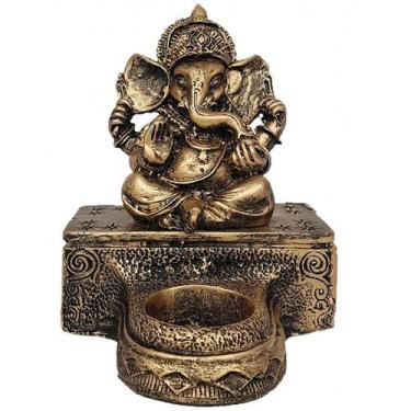 Imagem de Castiçal Porta Velas Ganesha 14024 - Manaom