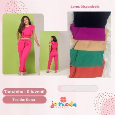 Imagem de Conjunto juvenil tamanho g tecido: duna - MARLI MODAS