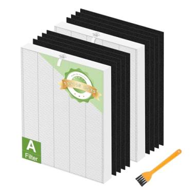 Imagem de Fanulter Pacote com 10 filtros 115115, filtro A tamanho 21 de substituição para purificador de ar Winix PlasmaWave C535 5300 5300-2 6300 6300-2 P300 AM90 C909 9800, 2 filtros HEPA verdadeiros tamanho