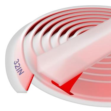 Imagem de Hzetuu Barreira de barragem de água de limite de chuveiro - versátil, tira de vedação de tampa de proteção de água de chuveiro de silicone para piso de banheiro, aro de banheira, bancada de cozinha