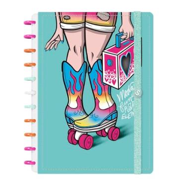 Imagem de Caderno De Disco Inteligente Iscool Gabi Saiury Modão Verde Oceano G