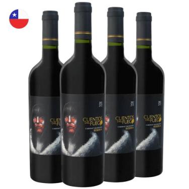 Imagem de Kit com 4 - Vinho Tinto Cabernet Sauvignon Reserva Cuentos Del Fuego 7