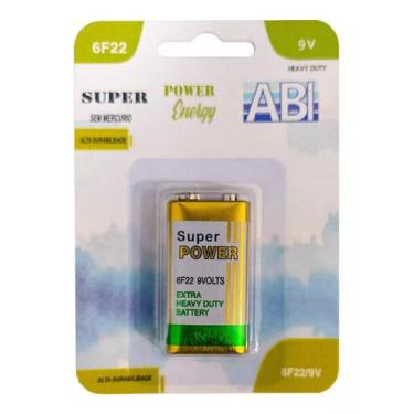 Imagem de Bateria Super Heavy Duty Zinco 9V 6F22 C/5 Unidades SP Power - Super P
