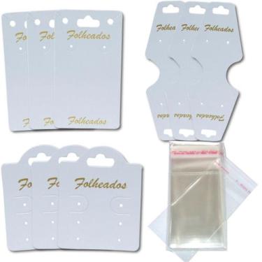 Imagem de Kit 600 Tag De Bijuteria E Semijoias Cartelas Com Saquinhos - Sonar