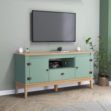 Imagem de Rack - Colonial 135x66x41 Cm 2 Portas 1 Gaveta - Movelbento