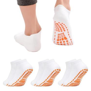 Imagem de 3 Pares Meias Soquete Trampoline Yoga Antiderrapante Pilates - Mez, Br