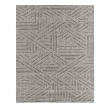 Imagem de Tapete Para Sala Realce Trama 51 Cinza 1,00x1,50m - J. SERRANO
