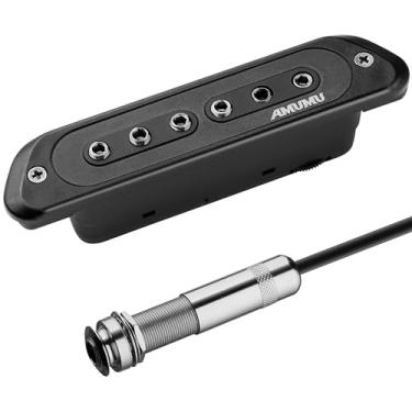 Imagem de AMUMU Captador de violão acústico SP60 Humbucker captador passivo magnético para guitarra acústica preto
