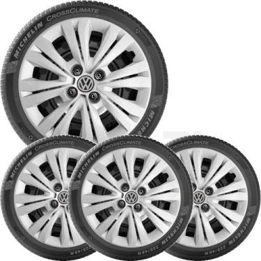 Imagem de 4x Calota Vw Gol Voyage Saveiro G2 G3 G4 G5 G6 Aro 14 - Grid