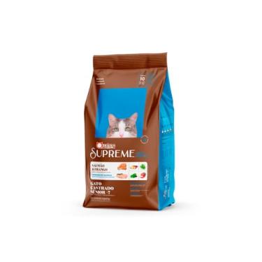 Imagem de Ração Quatree Supreme para Gatos Sênior +7 Sabor Salmão e Frango - 10,1 kg