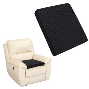 Imagem de GOSTADY Almofadas reclináveis para assento de espuma longa sentada, camada macia tufada para idosos, cadeira reclinável, travesseiro de chão, cadeira de escritório, carro, sem pressão nas coxas, 50 x