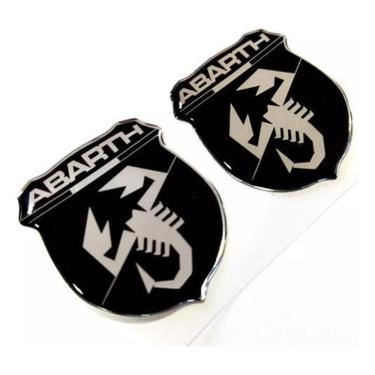 Imagem de Par Adesivo Aplique Abarth Fiat Punto Palio Stilo Res42