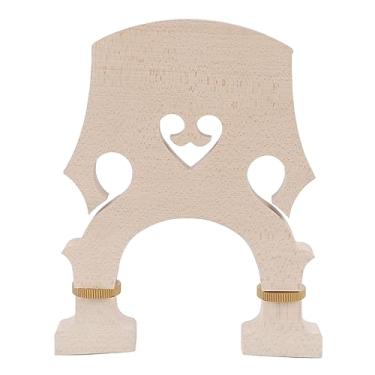 Imagem de Ponte de violino de madeira de bordo ajustável com parafusos de latão Durante a peça de substituição para violino e contrabaixo, ideal para estudantes, iniciantes e entusiastas da (1/2)
