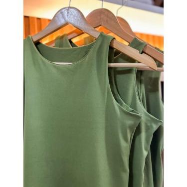 Imagem de KIT 3 Regatas Casual Basica Suplex Duplo Blusa Feminina Blogueira Tend