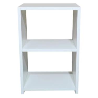 Imagem de Mesa de Cabeceira Nicho Quarto Preto/Branco(Branco Mesa 50 Altura)