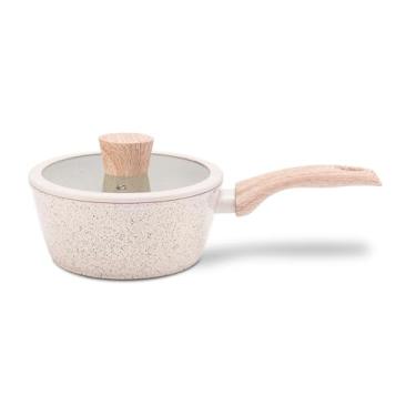 Imagem de Brinox - Panela de Indução com Tampa Ceramic Life Sirius Ø20 cm 2,1L Revestimento Cerâmico Antiaderente - Vanilla