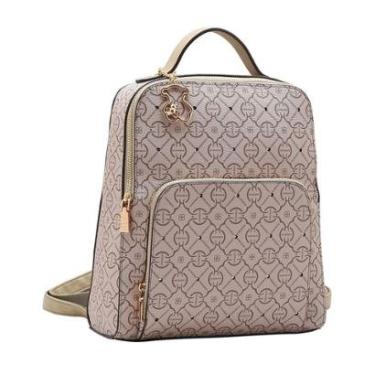 Imagem de Mochila Feminina Chenson Classic Cristal Luxo 8485353 Bege-Feminino