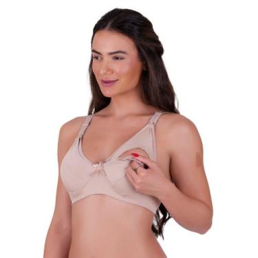 Imagem de Sutiã Amamentação Liso Para Amamentar Pós Parto com Abertura - NAKA MO
