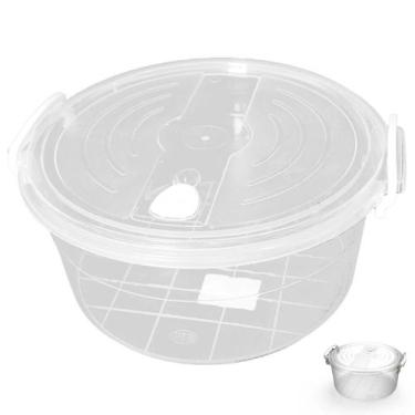 Imagem de Pote Redondo Wave Prime 1,2 L Tampa com Trava para Guardar Alimentos -