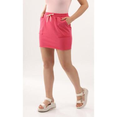 Imagem de Saia Feminina em Moletom Just Basic, Rosa, GG