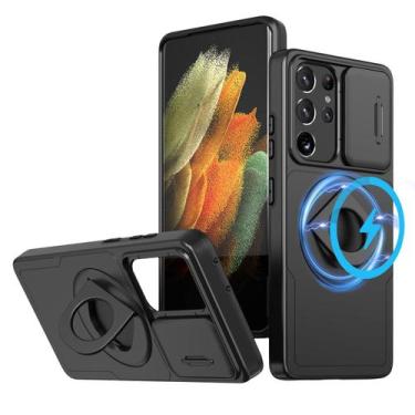 Imagem de Capa de telefone ANNGELAS para Samsung Galaxy S21 Ultra com suporte