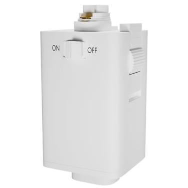 Imagem de OHLECTRIC Adaptador de trilho pendente apenas para trilho H - adaptador de pista Halo suporta peso até máximo de 4,5 kg e fio SVT 18/3 - branco
