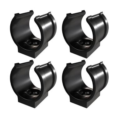 Imagem de Kit 4 Abraçadeira Impacto Cano Tubo 25Mm 3/4`` Preta Estrela