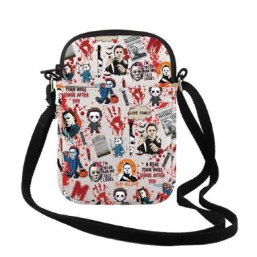 Imagem de Bolsa de maquiagem TSOTMO 23,5 x 17 cm, presente de terror de Hallowee