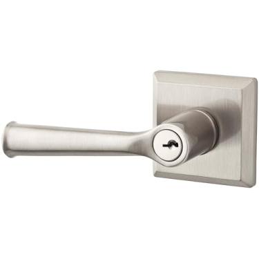 Imagem de Baldwin Reserve ENFEDTSR150 Entry Federal Lever and Traditional Square Rose Satin Nickel Finish