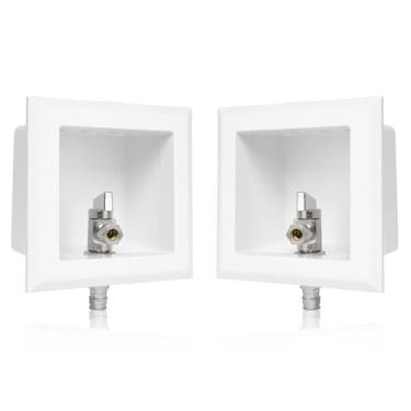 Imagem de (1 pacote) Caixa de saída para lava-louças GUOFIS com válvula de esfera de 1/4 volta, entrada de conexão de expansão Pex-A F1960 de 1/2 polegada