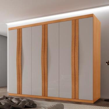 Imagem de Guarda-roupa Casal 100% Mdf 6 Portas e 6 Gavetas Olimpo - Rufato