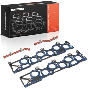 Imagem de A-Premium Kit de junta de vedação do coletor de admissão adequado para Ford F-150 E-150/250 1998-2003 Mustang 1999-2004 Mercury Engine Admissão Coletor de Junta, 3,8L 4,2L V6 GAS OHV Naturalmente