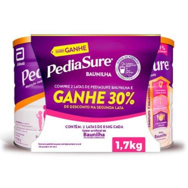 Imagem de PediaSure Sabor Baunilha com 2 Unidades de 850g cada Ganhe 30% de Desc
