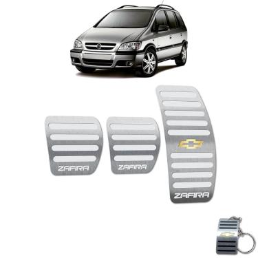 Imagem de Pedaleira Chevrolet Zafira Manual Todos Os Modelos Aço Inox