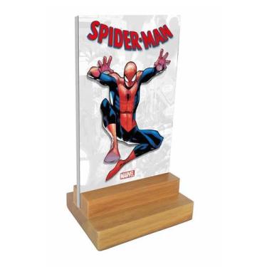 Imagem de Placa E Display Decorativa De Mesa Homem Aranha - Visaoled