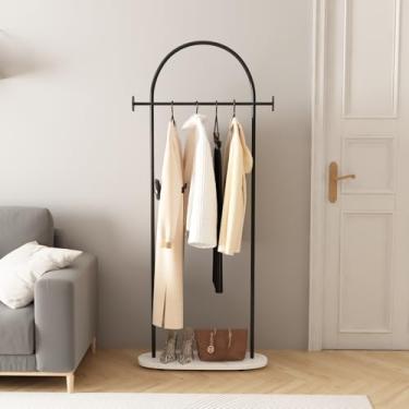 Imagem de Cabide FreenStanding com base de mármore, suporte resistente para entrada, quarto, sala de estar, boutiques - 163 cm A