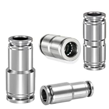 Imagem de 10 peças, 4 mm, 6 mm, 8 mm, 10 mm, 12 mm, PU/PG, encaixe pneumático de aço inoxidável 304, encaixe de ar de liberação rápida (PU-10)