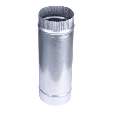 Imagem de Zadery Duto de ventilação de secador de aço galvanizado de 10 cm, duto redondo de 30 cm de comprimento para ventilação de secador e exaustor de banheiro, tubo de duto de metal