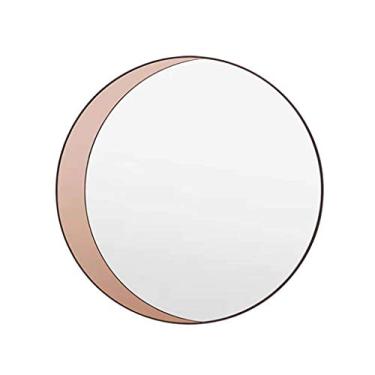Imagem de Espelho moderno redondo espelho de banheiro espelho grande espelho de parede decoração de parede espelho de parede adequado para quarto banheiro sala de estar entrada (tamanho: C)