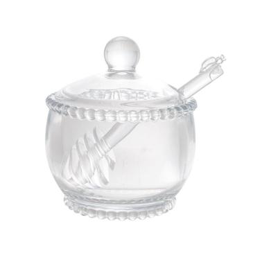 Imagem de Meleira de Cristal C/Pegador Plástico Pearl Bolinha Transparente 200ml Wolff