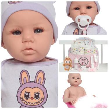 Imagem de Boneca Reborn Bebê Princesa Abigail Enxoval Fofo Completo - Cegonha Re